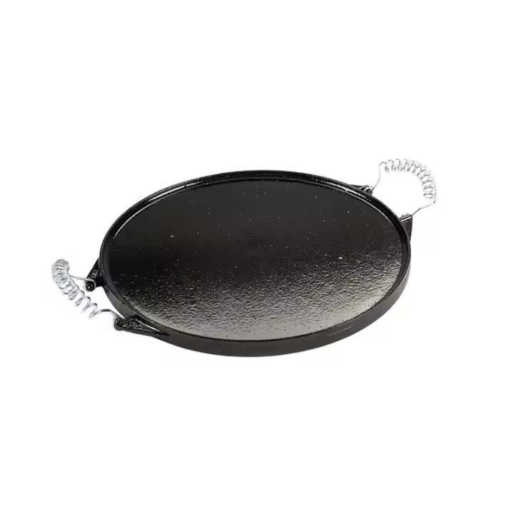 Garcima Plancha Hierro Fundido Redonda Esmaltada Ø 32 Cm | Vida útil Prolongada - 1