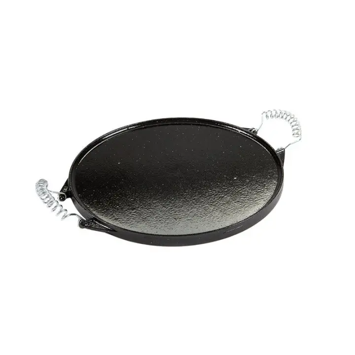 Garcima Plancha Hierro Fundido Redonda Esmaltada Ø 32 Cm | Vida útil Prolongada - 1