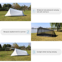 Carpa Ultraligera De Aluminio Para Camping Y Senderismo Equipamiento De Carpa De Una Y Media Personas Para Las Cuatro Estaciones - details 18