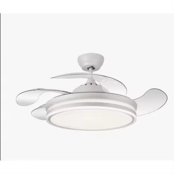 MIMAX LIGHTING VENTILADOR DE TECHO CALIMA 1,2,3,4 PARA ELEGIR 109 CM / 55 CM aspas plegadas. COLOR PLATA.VENTILADOR MÁS VENDIDO EN ESPAÑA 2023/4. SUPER SILENCIOSO, MOTOR DC, ASPAS RETRACTILES, LUZ LED VARIABLE DE 2700K A 6500K (CALIDA, DÍA, FRÍA) - 1