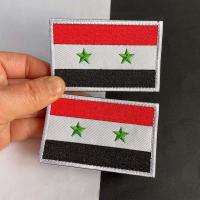 Emblema De Bandera Siria 8x5CM En Tela Bordado Aplicación Parche Táctico Para Ropa Abrazaderas De Malla Armband Hat Stickie - details 5