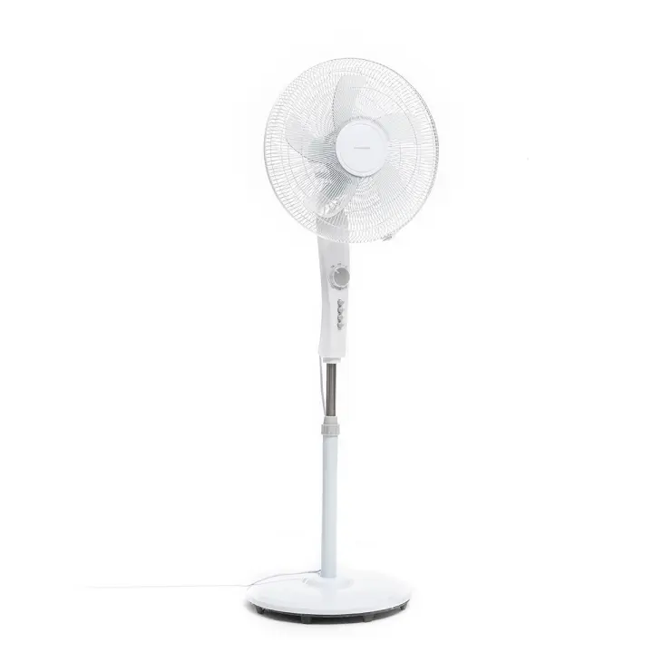 InnovaGoods® Ventilador, ventilador portátil 45W potencia, ventilador pedestal, ventilador oscilante con 5 aspas, ventilador 3 velocidades con temporizador. Color Blanco - 1