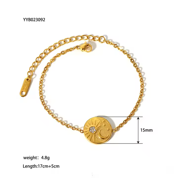 Encanto Pulsera DIY hecha a mano con circonita de cobre'mal ojo', soporte independiente para mujer, pulsera con globos oculares de varios estilos - 1
