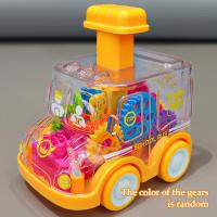 Coche De Juguete Para Bebés Con Engranajes Transparentes Y Fuerza De Arrastre Regalo De Cumpleaños Para Niños Y Niñas Coche De Plástico ABS Sin Batería Colorido - details 4