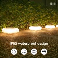 Lámpara Solar De Poste Para Jardín Y Patio Luz De Capa De Pared Exterior Impermeable Con Sombrilla Cuadrada Luz Cálida Para Deck Y Valla - details 3