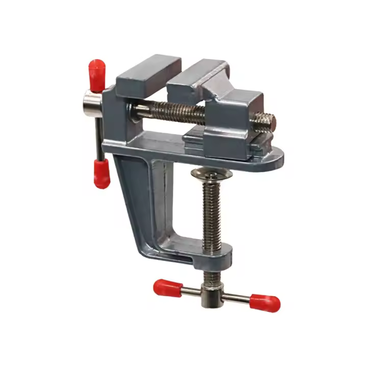 PHYHOO vice De Mesa Mini De Aluminio Pinza Pequeña Para Bricolaje Joyería Reparación De Herramientas Fijación De Molds Portátil Para Trabajo En Banda - 1