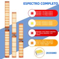 Luz De Cultivo LED 250W Espectro Completo 100-277V Placa Cuántica Para Plantas Invernadero Jaula De Suculentas Frutas Iluminación - details 1