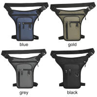 Bolsa Lateral De Motocicleta Para Hombres Múltiples Bolsillos Estilo Táctico De Cuero PU Bolsa De Viaje Deportiva Al Aire Libre - details 1