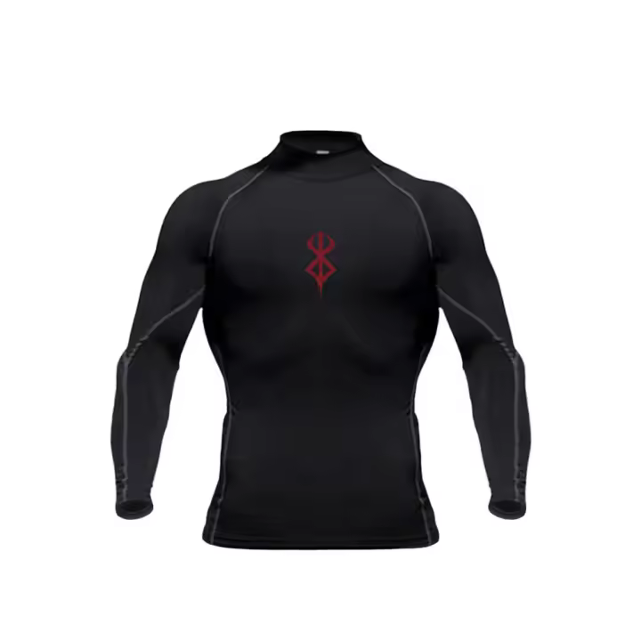 Camiseta De Compresión Para Hombre Con Cuello Alto Anime Berserk Secado Rápido Muscular Deporte Fitness Running Entrenamiento - 1