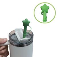 Pajillas De Silicona Con Cubierta De Estrella Larga Para Vaso Accesorios De Fiesta Suministros Eco-amigables - details 2