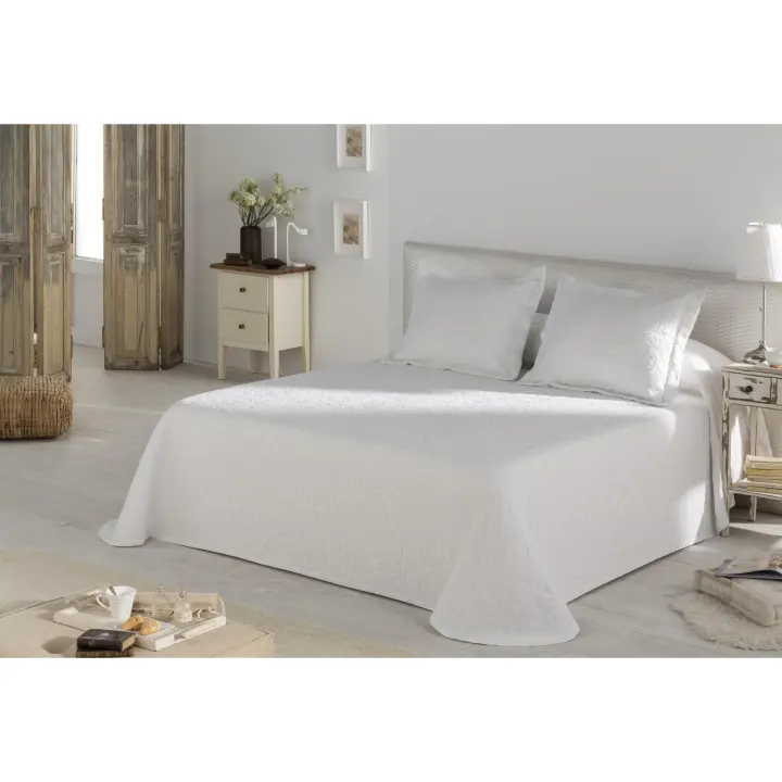 JVR - Espectacular colcha  modelo VENICE - Tejido Jacquard Pique - Fabricado en España - Cama 90/105/135/150/160/180 - 1