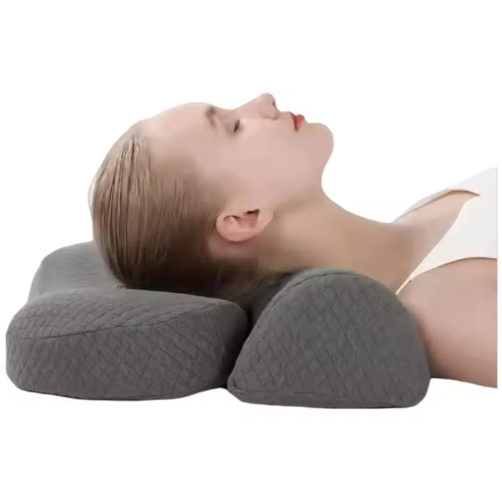 Almohada De Cervical Ergonómica De Espuma De Memoria Almohada De Contorno Para Dormir De Lado Ayuda Ortopédica Suave Y Cómoda Soporte Para El Cuello - 1