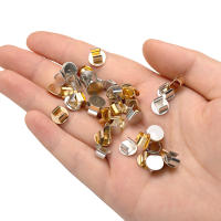 100pcs Conector De Cinta Para Pelo Con Hebilla Metálica Base Para DIY Joyería Hecha a Mano Suministros De Accesorios De Encaje - details 3
