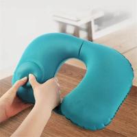 Almohada Inflable De Viaje 2024 Almohada De Protección Cervical Portátil Inflable En Forma De U Almohada De Cuello Para Almacenamiento - details 3