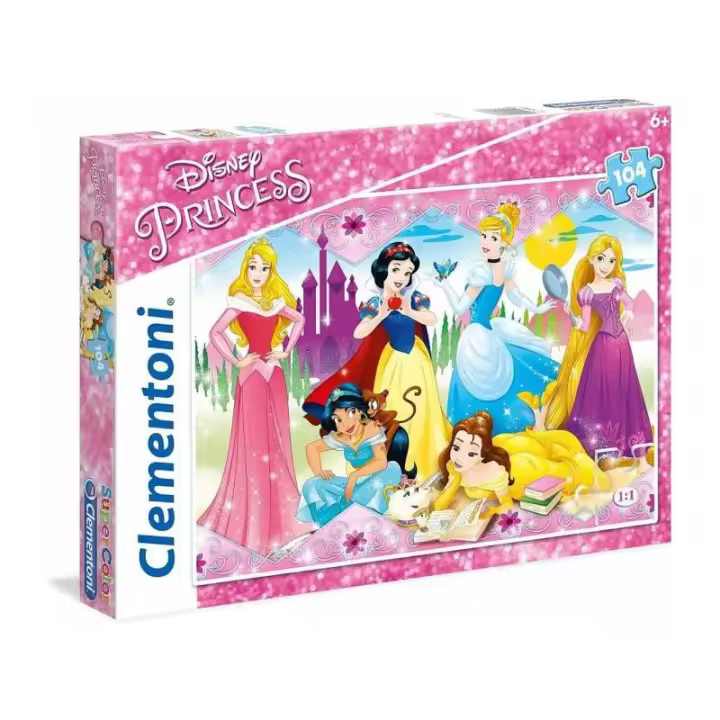 PUZZLE 104 PIEZAS PRINCESAS DISNEY DE CLEMENTONI - 1