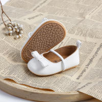 Zapatillas MYGGPP Para Bebés Niñas Zapatos De Boda Y Fiesta Princesa Con Lazo Cierre Elástico Material Superior De Cuero Todas Las Estaciones - details 9