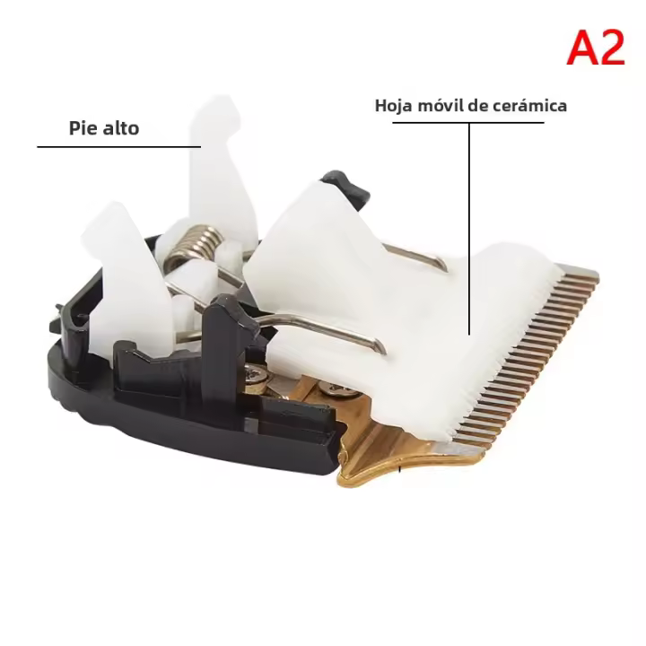 Cabeza De Corte Cerámica Profesional Para Recortadora Y Trimmer Con 24 Dientes Y Cepillo De Peluquería Unidad De Aluminio Y Cerámica - 1