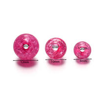 20-30pcs De Cuentas De Acrílico Cristal Rotas De 8/10/12mm Colores Variados Para Hacer Joyas Pulseras Y Collares DIY - details 1