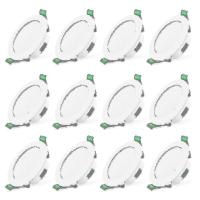12PCS 7W blanco Led Downlight empotrado luces de techo Slim Spot Light - details 0