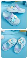 Zapatillas De Verano Para Niños Disney Frozen Antideslizantes Color Azul Con Dibujos De La Princesa Elsa Cierre SLIP-ON Talla 15-20 Para Uso Doméstico Y Playa - details 4