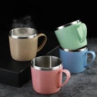 Vaso De Acero Inoxidable Para Bebidas Té Y Café Resistente Al Calor Y Caídas Vaso Pequeño Para Agua Elemento De Trigo De La Casa - details 0