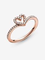 Pandora - Anillo de Corazón with brilliant espoleta-Baño de Oro Rosa de 14 K - details 2
