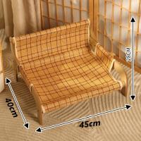 Cama De Gato De Verano Con Almohadilla Refrescante Sofá Resistentes Al Desgaste Rattan Silla De Descanso Casa De Perro Casa De Gato Hogar Para Mascotas - details 0