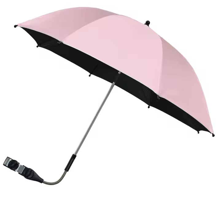 Parasol Para Carrito De Bebé Con Pinza Protección UV Ajustable En 360 Grados Sombrilla Universal Para Silla De Paseo Infantil - 1