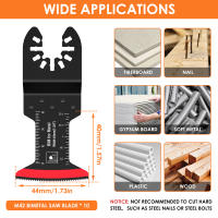 10Pcs Hojas De Sierra Oscilante De Bimeta Multifuncional Kit De Hojas De Sierra De Multiherramienta Para DIY En El Hogar - details 4