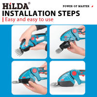 HILDA 2 En 1 Trimmer De Básculas Eléctrico Desbrozadora Sin Cable Para Jardín Herramienta De Poda Y Eliminación De Malezas Compatible Con Batería Makita 18V - details 4