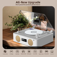 Reproductor De CD Multifuncional Retro Con Altavoz Bluetooth Inalámbrico Y Radio FM Luz De Ambiente Colorida Con Control Remoto Para Hogar - details 7