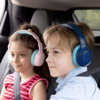 Tronsmart KH02 Auriculares inalámbricos Bluetooth 5.3 para niños, hasta 45 horas de reproducción, plegables y portátiles, micrófono incorporado, limitador de volumen a 93dB, diseño rosa Princesa, ideales para escuela, viaje y avión - details 7