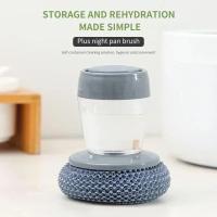 Cepillo De Limpieza Para Platos Y Vajilla Con Dispensador De Jabón Eco-amigable Material PP Herramientas Pequeñas Prácticas Para La Cocina - details 2