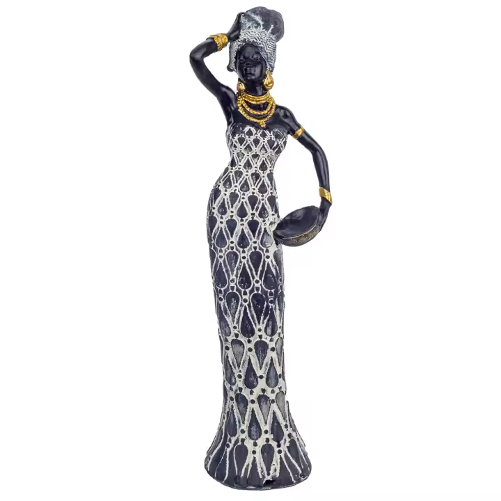 Signes Grimalt Figura Africana | Figura de Africana Negro Etnico 33X7X10cm - 1