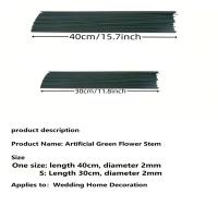 Tirantes De Hojas Verdes De 30/40cm Para Floristería Accesorios De Hierro Para Manualidades DIY Venta Al Por Menor Y Mayor - details 1