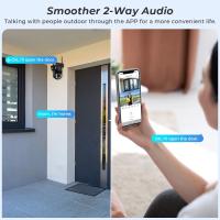 Cámara De Seguridad IP Inalámbrica Exterior 4K 8MP HD Con Lente Doble Wifi PTZ Cámara De Vigilancia Automática iCsee Para Calle - details 10