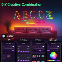 Tira De LED Neón MeRGBW 5V 3/2/1M Luz De Silicona Para Decoración De Pared Y Habitaciones Control Remoto APP DIY Rastreo De Sueños Colorido - details 6