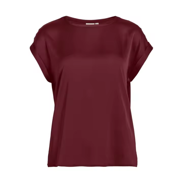 Vila Camiseta Viellete Granate Manga Corta Mujer - 1