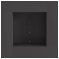 vidaXL Fogón Cuadrado Negro 60x60x30 cm Acero - details 2
