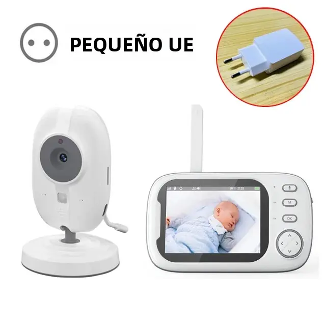 Monitor De Bebé Inalámbrico Cdycam 3.5 Pulgadas Con Lullabies Visión Nocturna Automática Intercomunicador Dos Vías Monitoreo De Temperatura Babysitter - 1