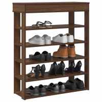 vidaXL Mueble zapatero madera contrachapada 80x30x98 cm en color Blanco/Madera antigua/Gris sonoma y más | almacenamiento funcional diseño moderno para baño dormitorio sala - details 7