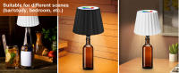 Lámpara De Mesa Inalámbrica Para Botellas De Vino LED Luz Para Uso Exterior Control Táctil Ideal Para Restaurantes Bares Festivales Y Fiestas - details 7