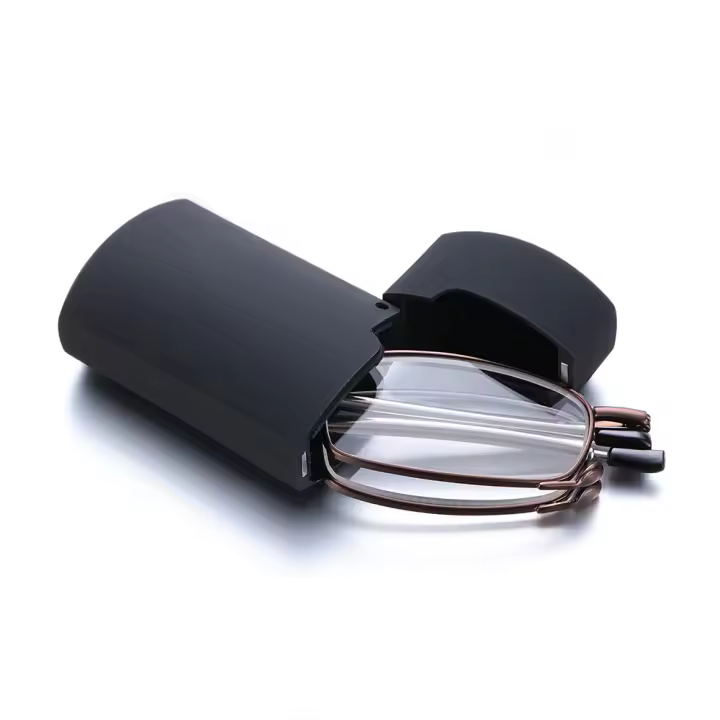 Gafas De Lectura Plegables Para Hombres Y Mujeres Con Pies Telescópicos Y Marco De Metal Estilo Rotativo Gafas De Presbicia Moda - 1