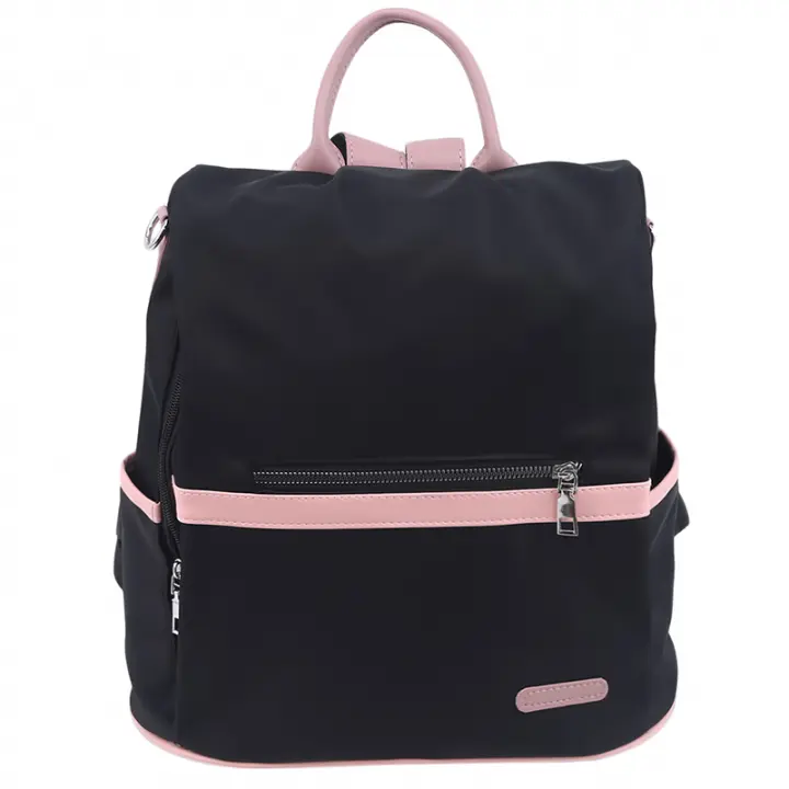 Mochila Casual Oxford Para Mujer Negra Impermeable De Nylon Para Estudiantes Adolescentes Niñas Bolsa De Viaje De Moda Tote Packbag - 1