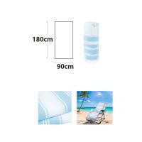 Toalla de playa/piscina grande 90 x 180 cm. Toalla de algodón diseño de rayas para hombre y mujer. Toalla enrollable para llevar fácil a cualquier lado - details 4