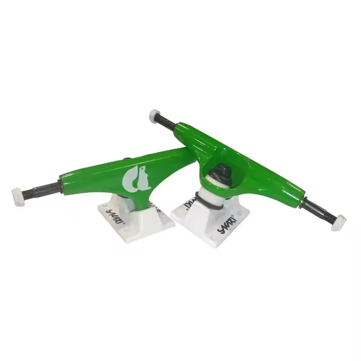 Sakari monopatin skate skateboard trucks ejes (Set 2) green white - 1