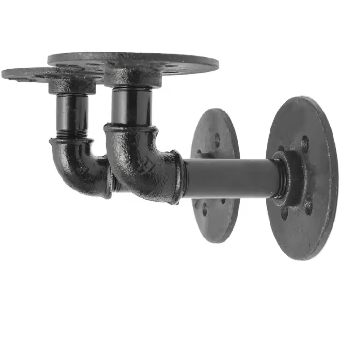 Soportes de estante de tubería de acero industrial 2PCS - 1