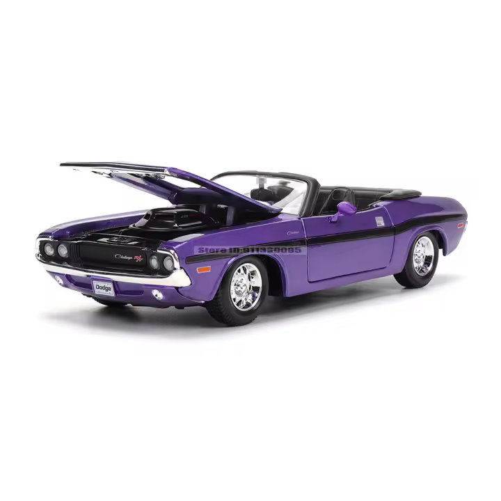 Maisto 1:24 Dodge Challenger R/T Convertible 1970 Modelo De Coche De Aleación De Juguete Colección De Precision Estática Regalo Para Niños Y Coleccionistas - 1