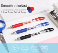 12pcs/Box Bolígrafos De Tinta Gel Comix Negros Con Punta De Bala Retráctiles 0.5mm Suministros Escolares Y De Oficina Escribiendo Suave - details 0