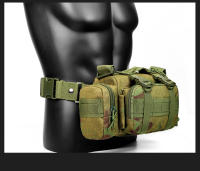Mochila táctica de camping de gran capacidad con hebilla de color a juego, de tela Oxford, para exteriores, de camuflaje militar, para montañismo - details 25